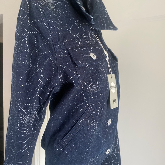 Ladies Parasuco Extreme Fit Blue Embellished Jacket SzM - Picture 3 of 7